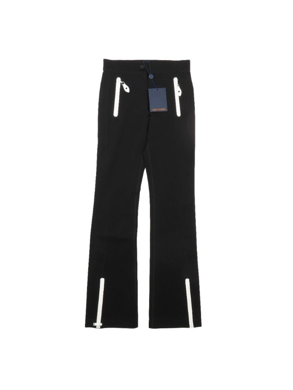 Louis Vuitton Stretch Zip Design Straight Pants Sports